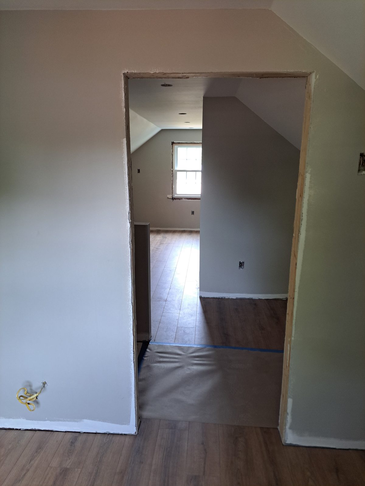 After — attic doorway and new flooring in Sutton, MA